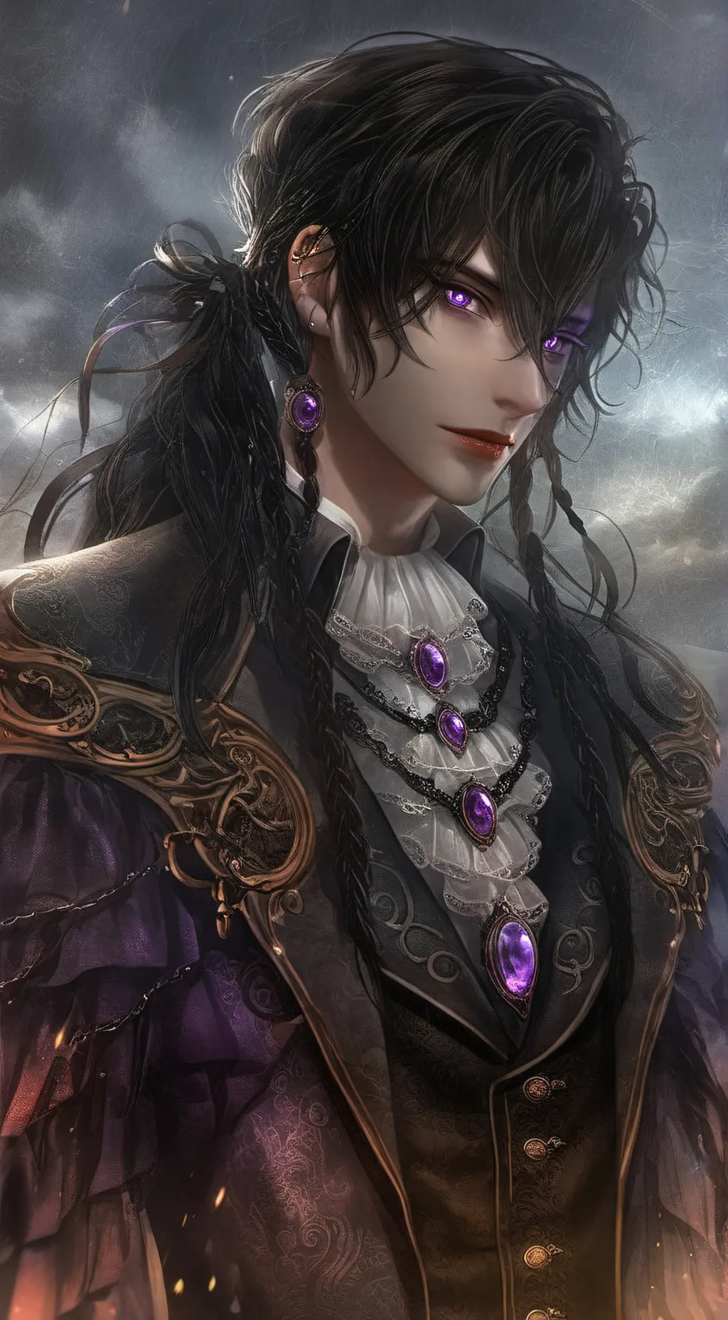 ai character: 💜🖤Jakob🖤💜 background