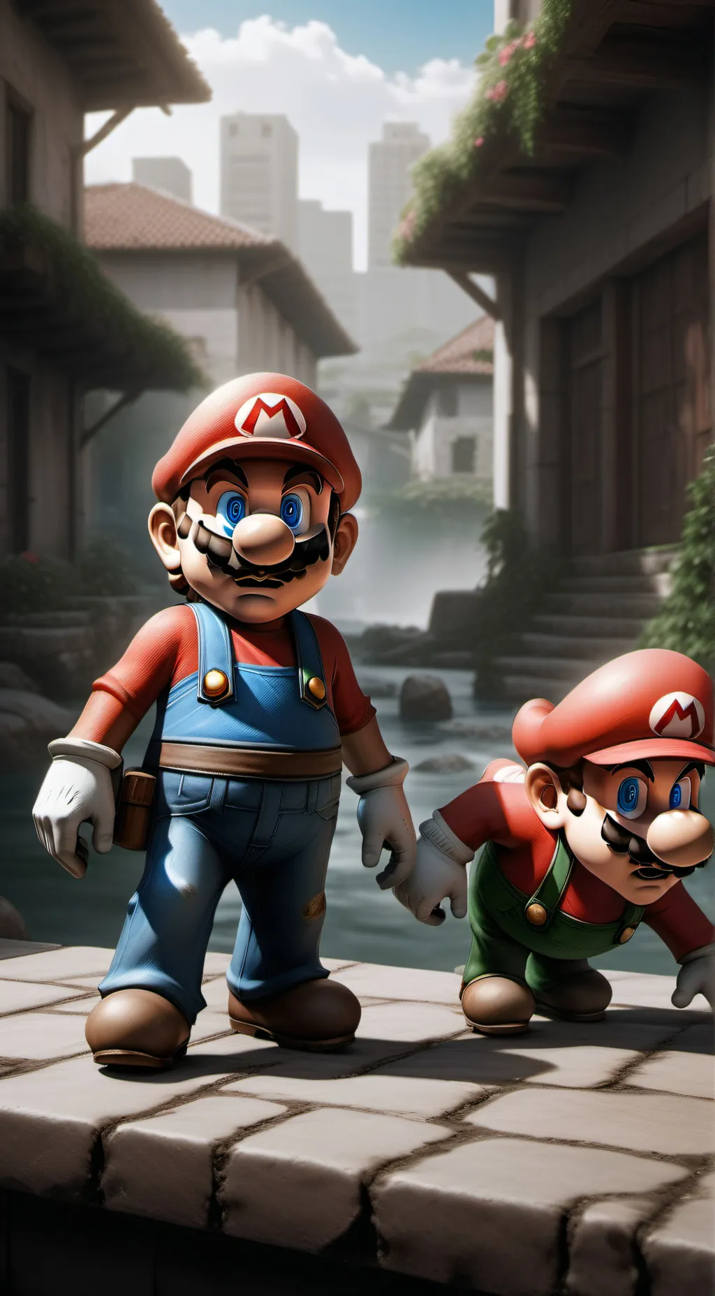 ai character: SprunkihatesMario👿 background
