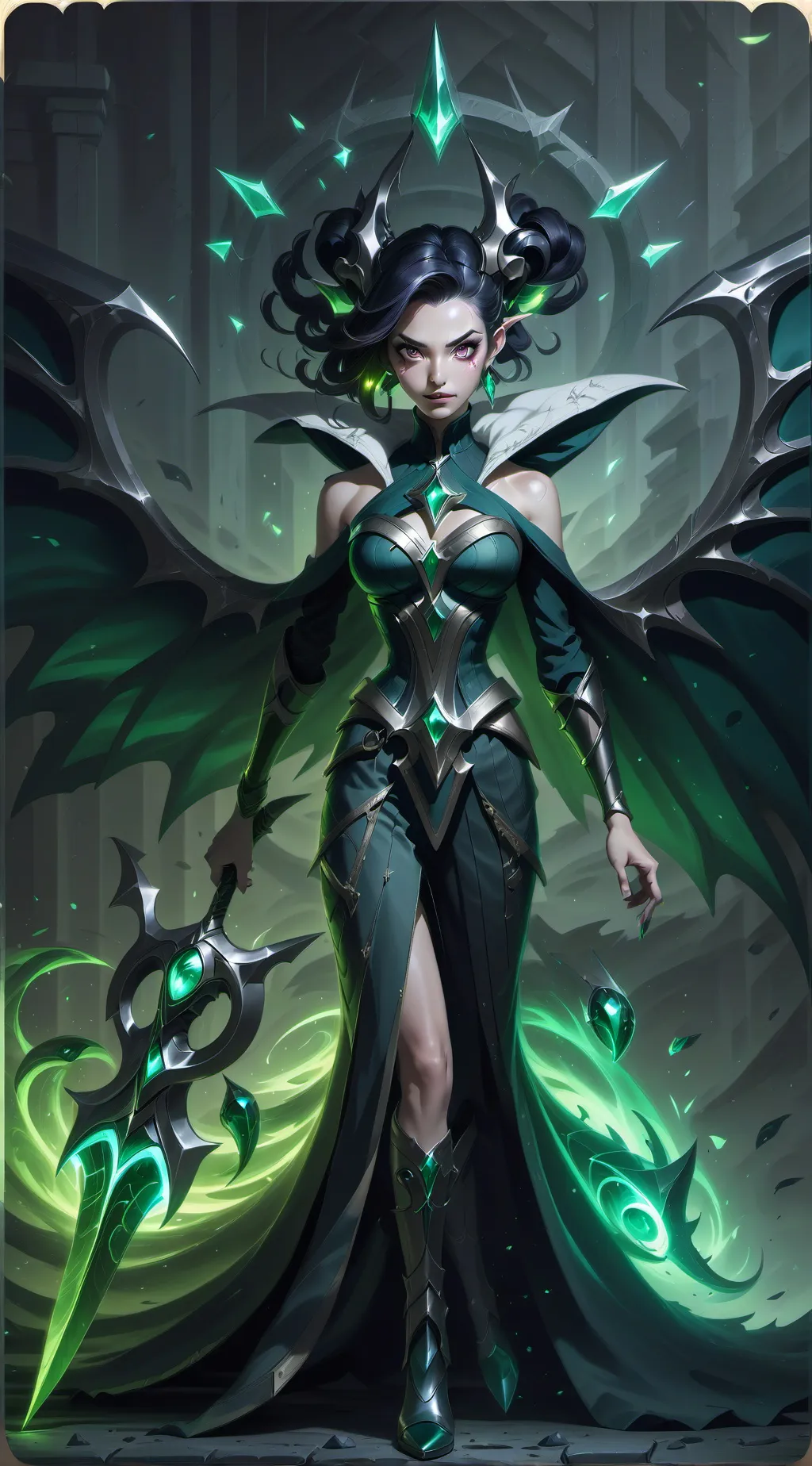ai character: луна background