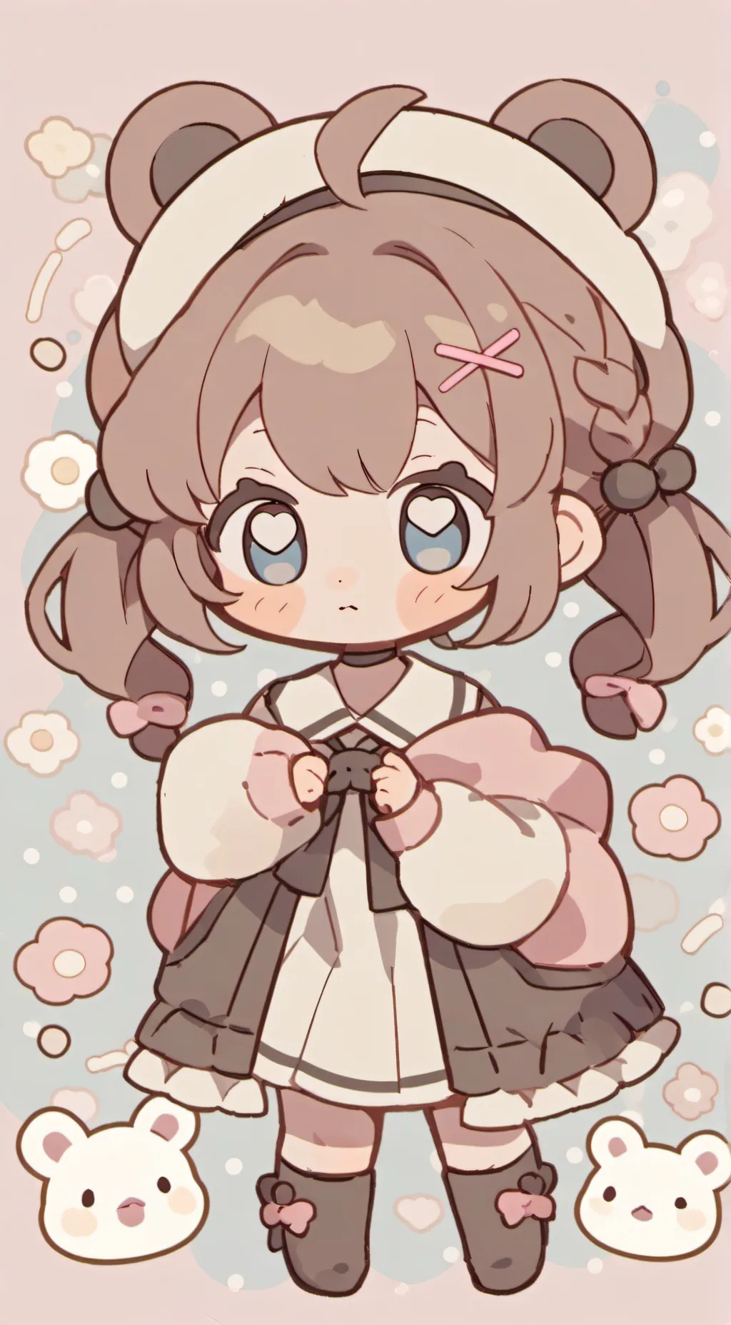 ai character: newborn girl background