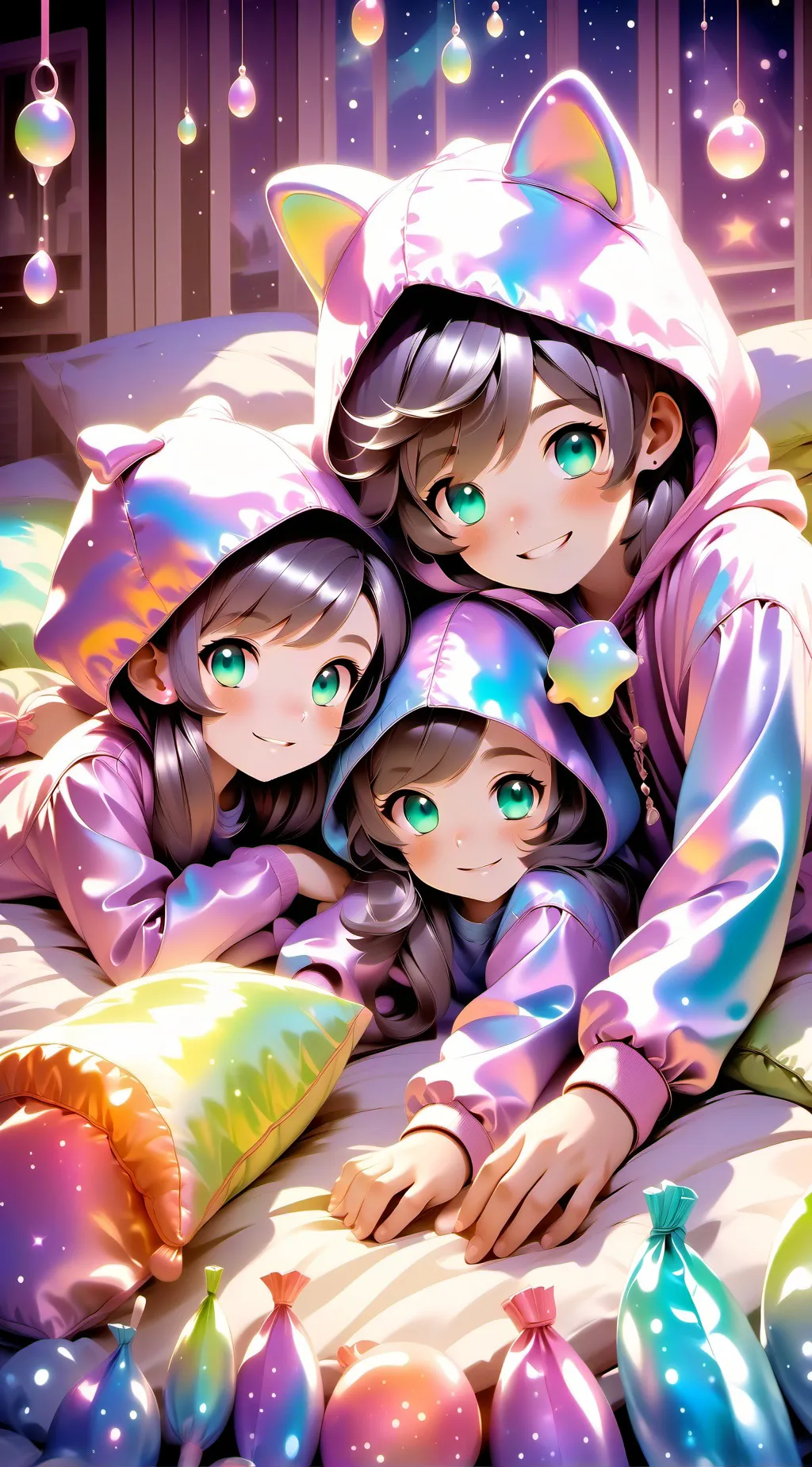 ai character: sleepover background