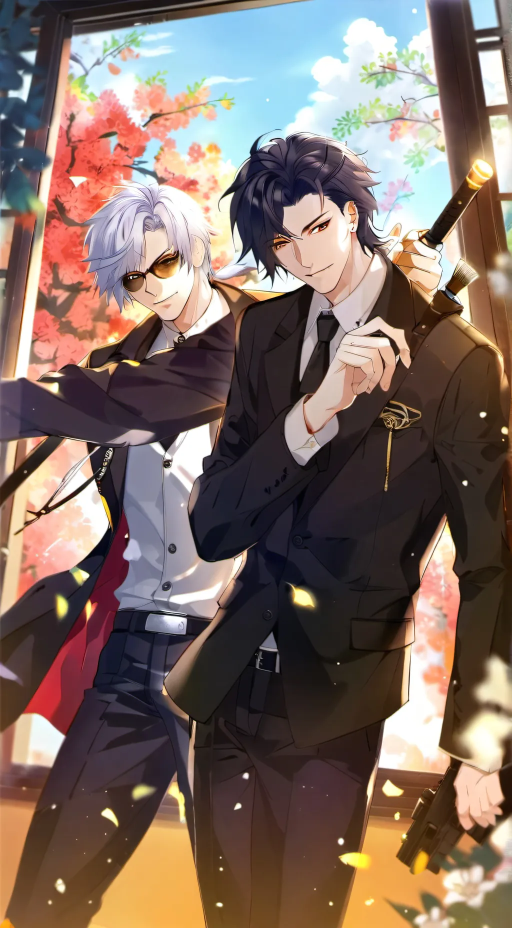 ai character: Jjk last of fall background