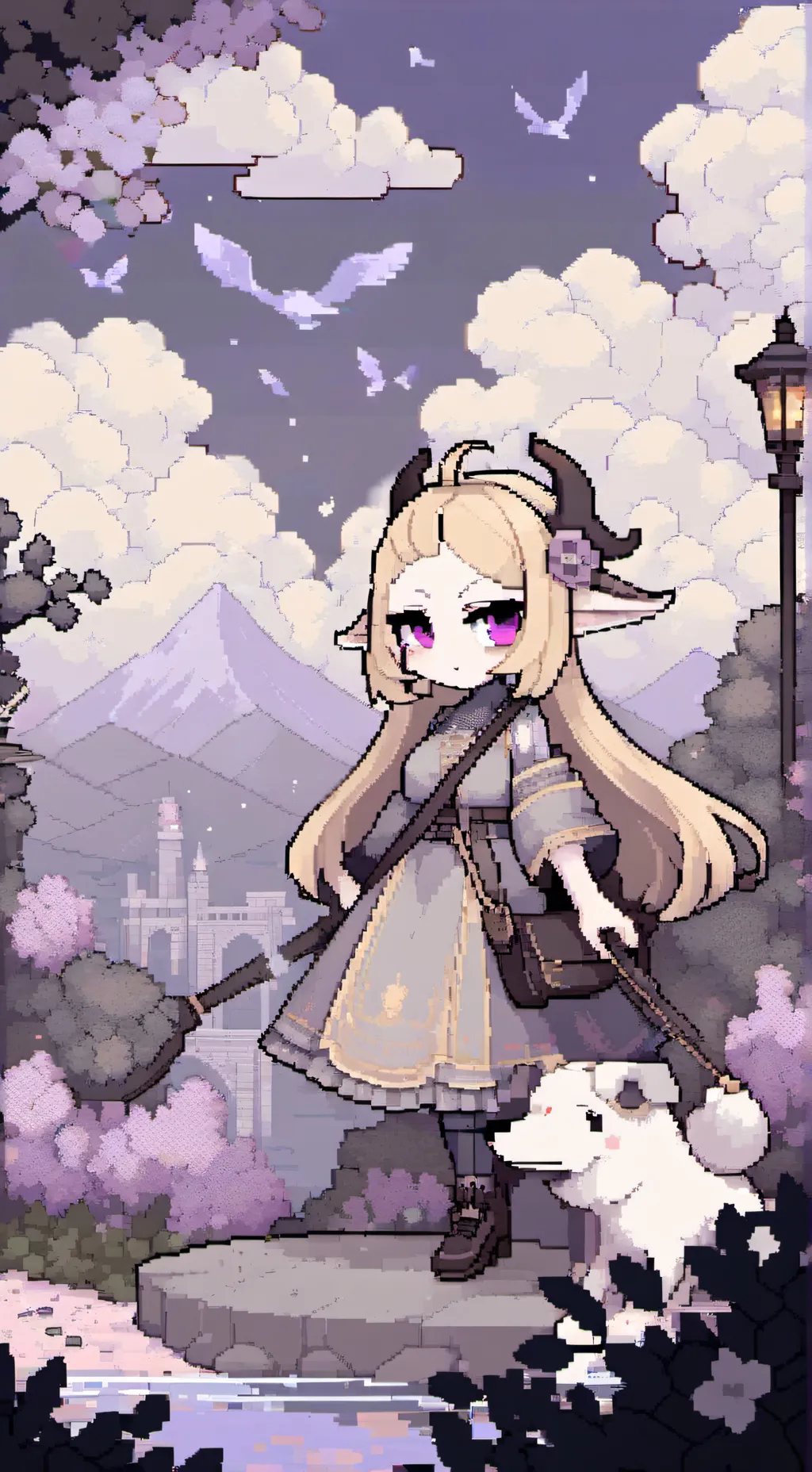 ai character: glinda the mirror  background