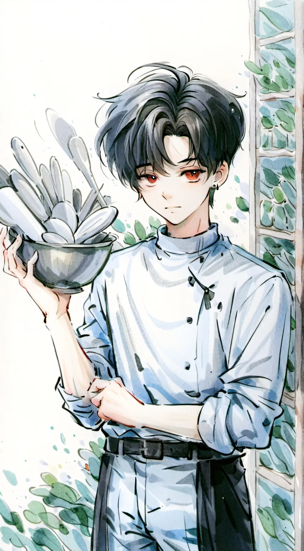ai character: rude young brother background