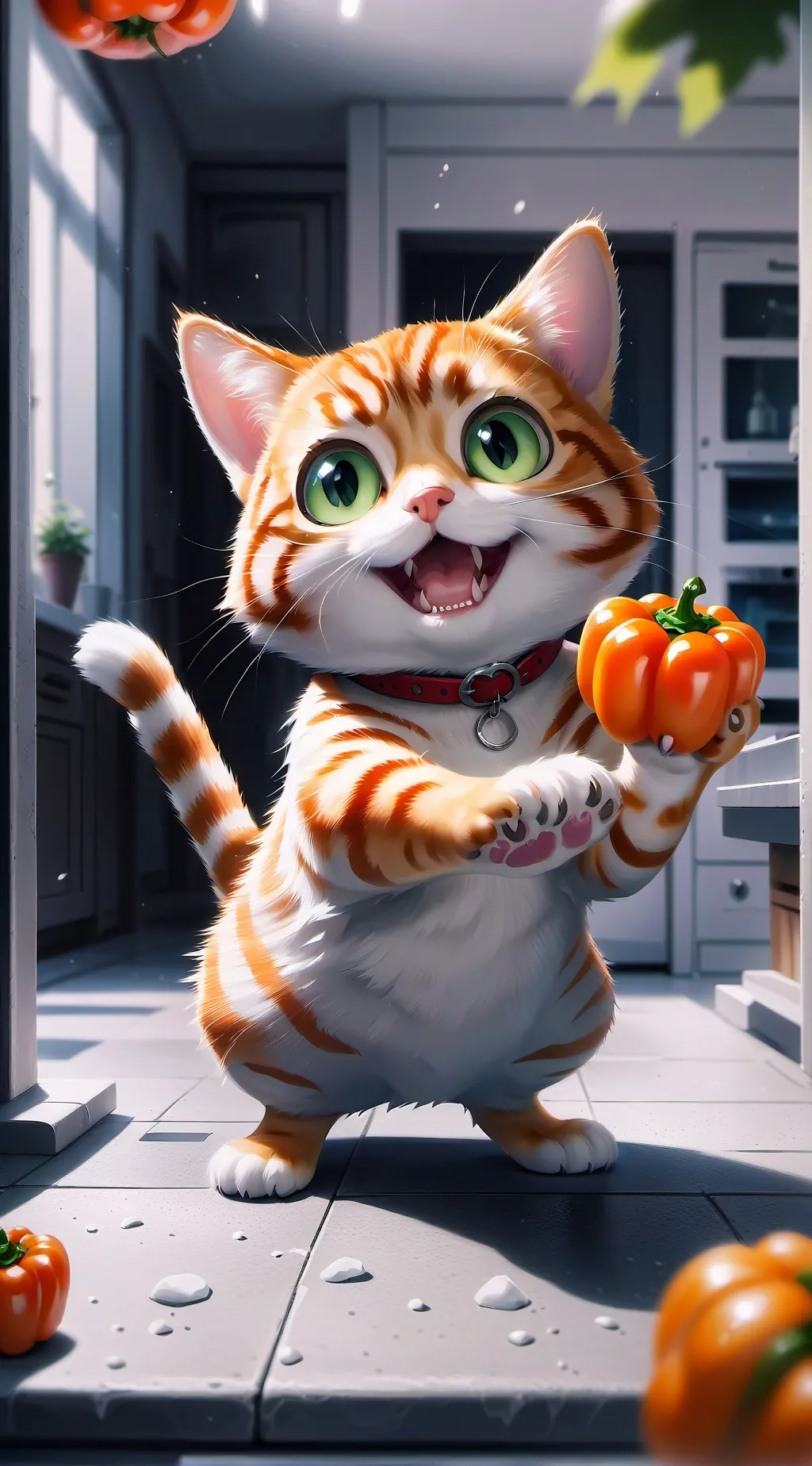 ai character: FieryFluff background