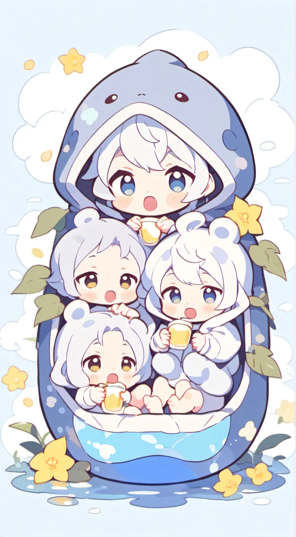 ai character: venomous baby  background