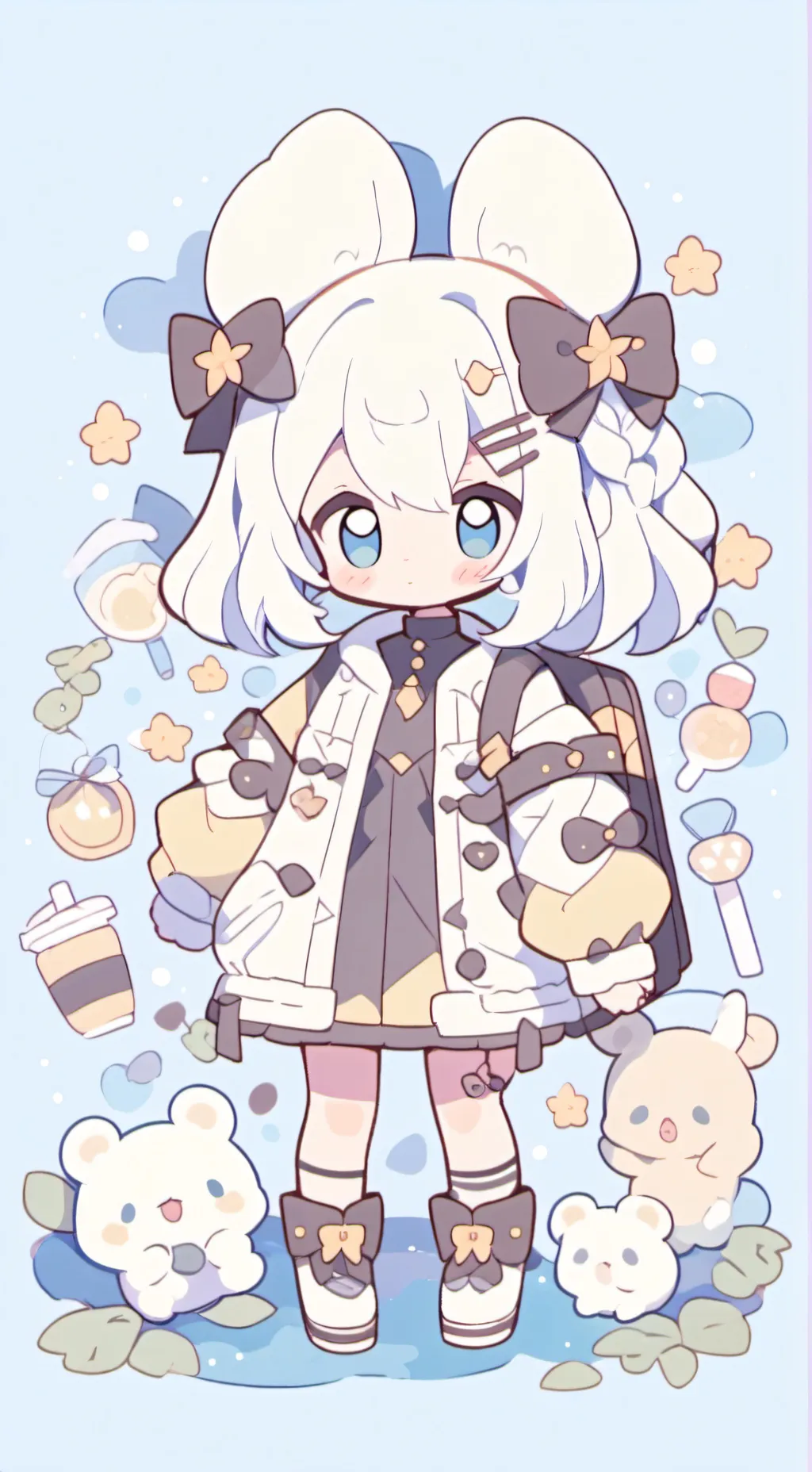 ai character: Kokasuru background