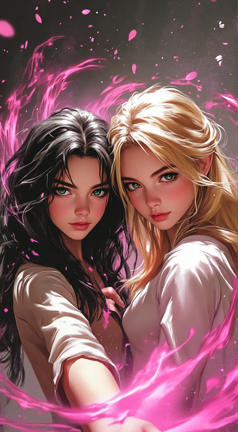 ai character: Mia and Sophie background