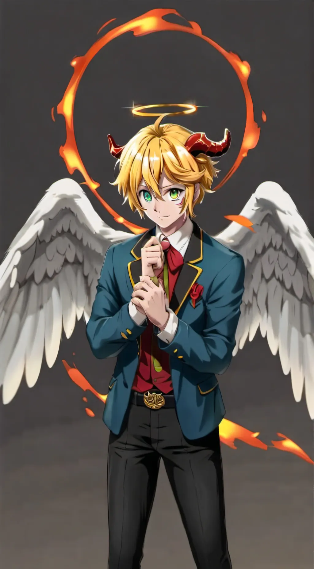 ai character: meliodas😈 background