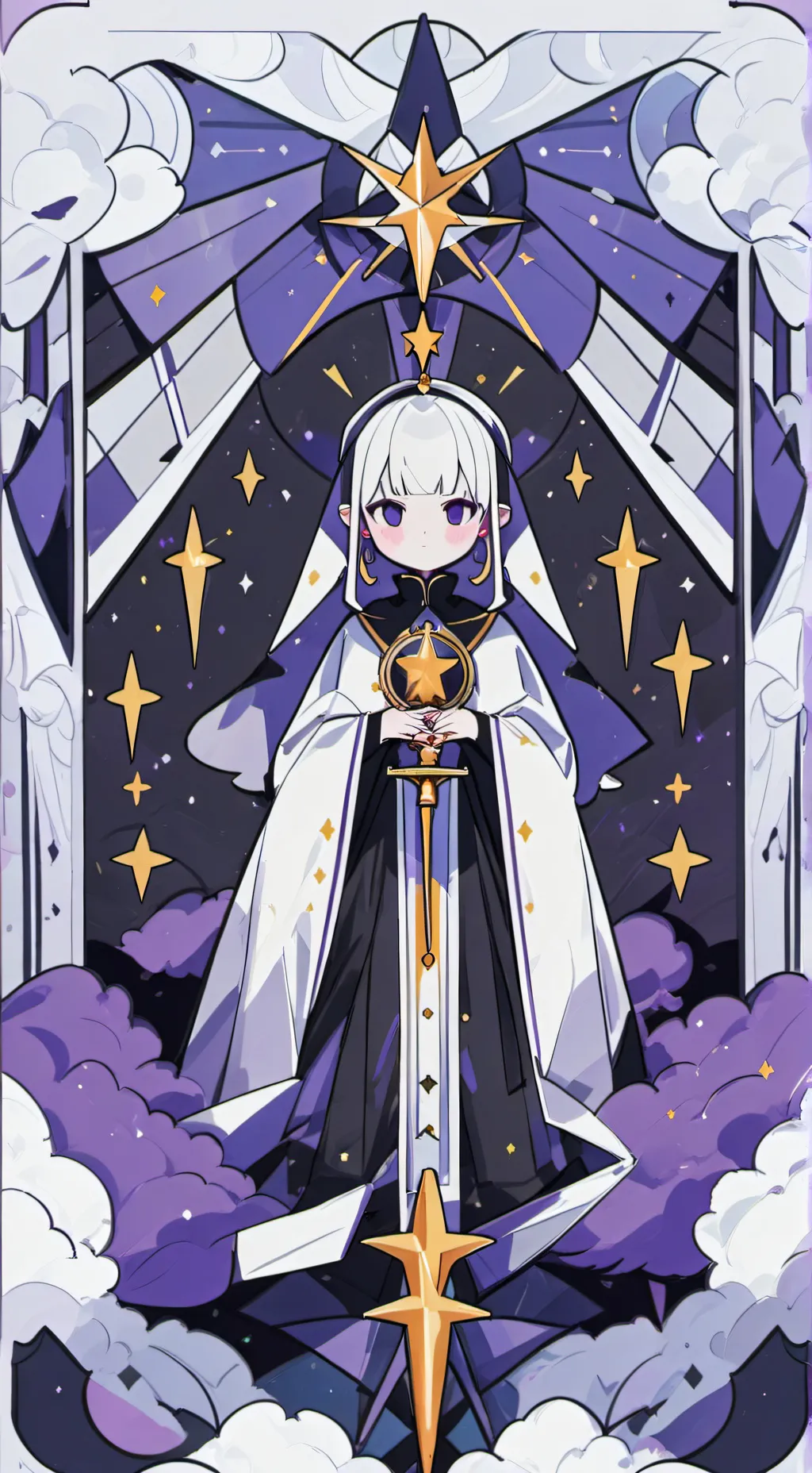 ai character: Azure background