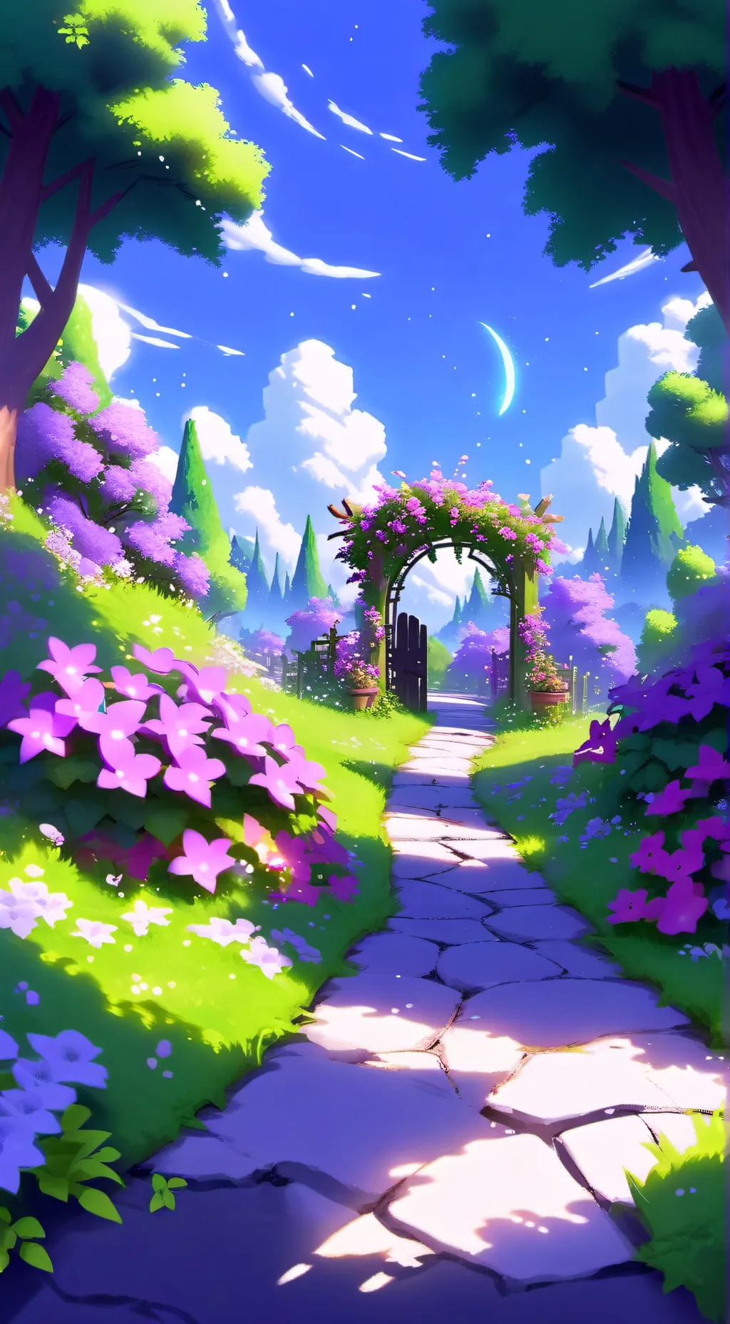 ai character: grow a garden background