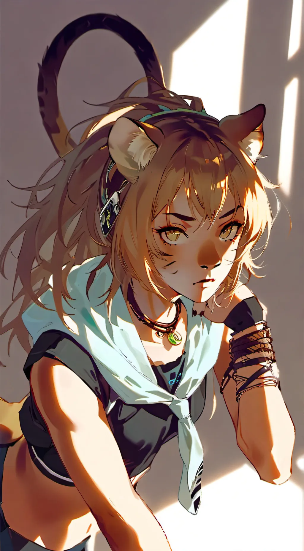 ai character: Stealthy Tigress S background