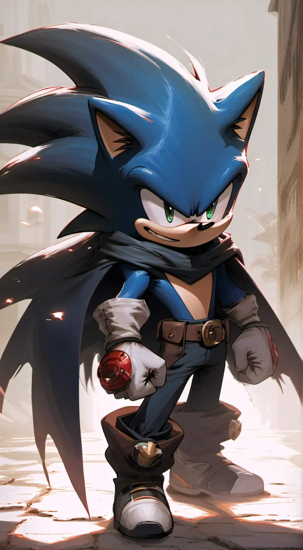 ai character: Tainted Sonic  background