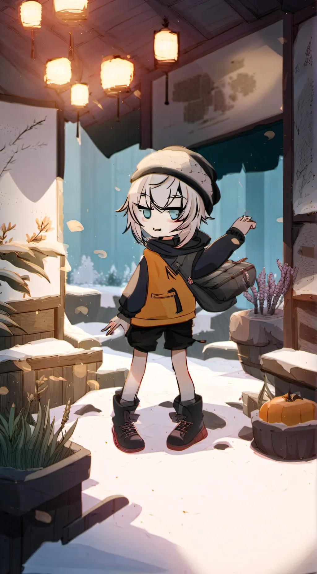 ai character: mha dia de muertos background