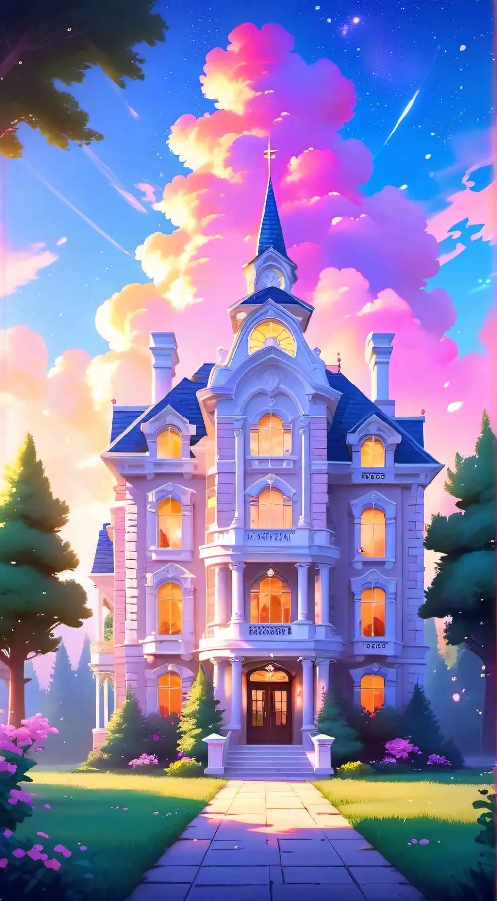 ai character: PREPPY SCHOOL💖 background