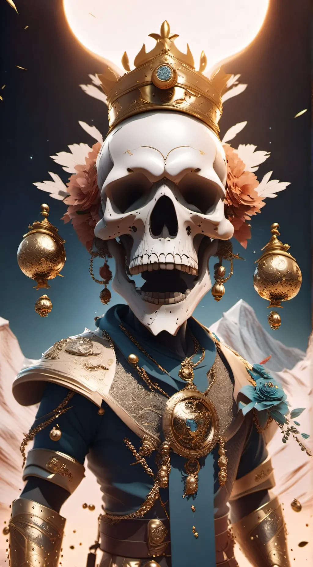 ai character: Death Clock 💀 background