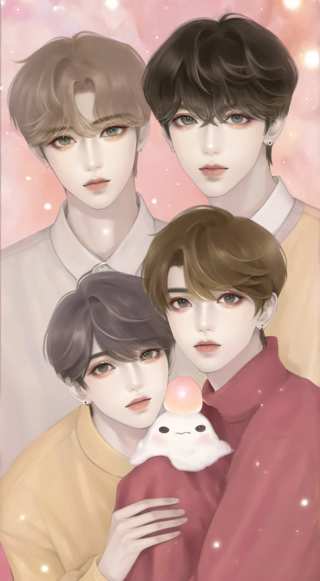 ai character: Amigas de tu mama background