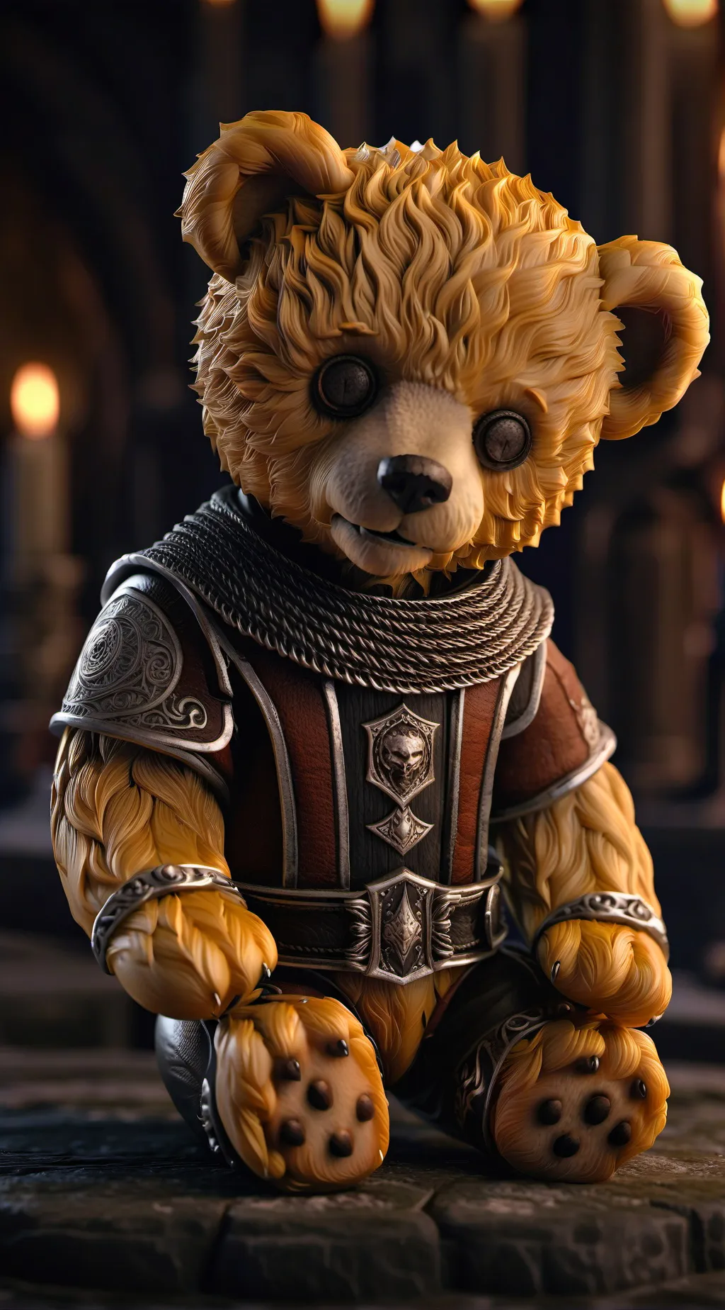 ai character: Bear  background