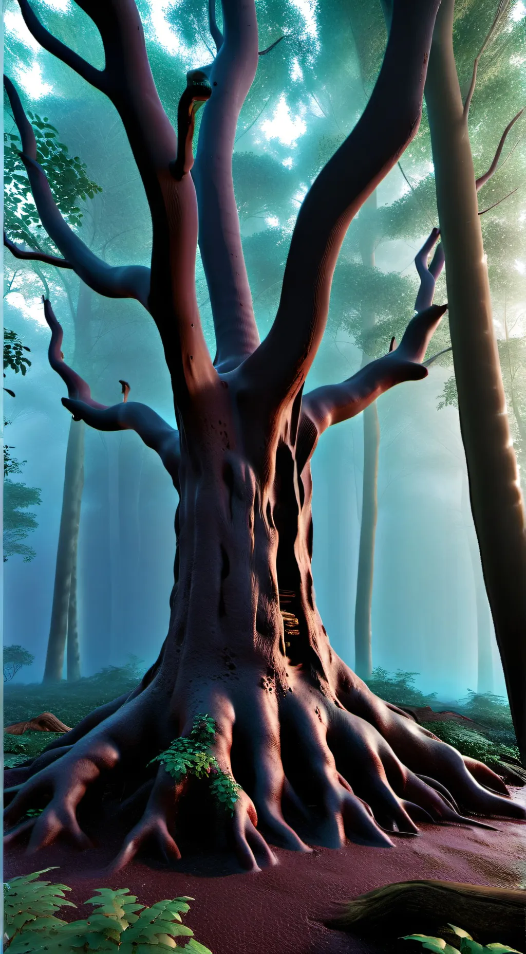 ai character: bluudud background