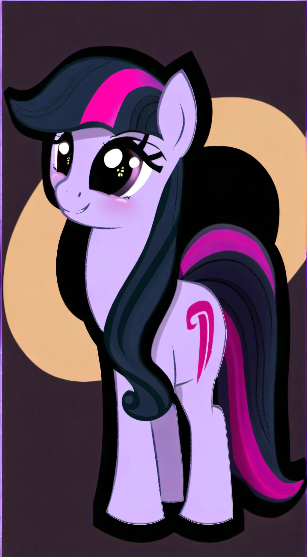 ai character: Twilight sparkle background