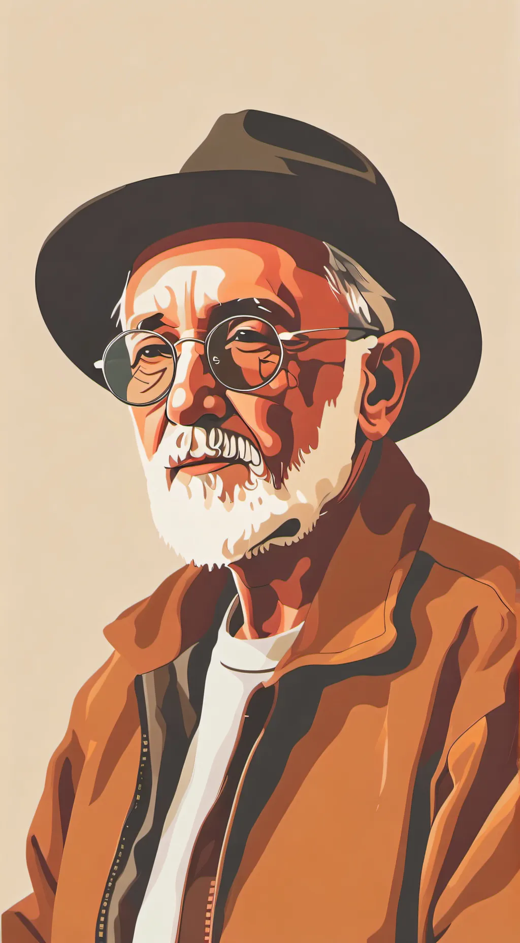 ai character: old man background