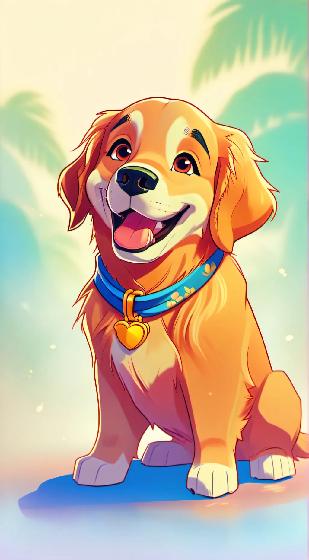 ai character: Lavender background