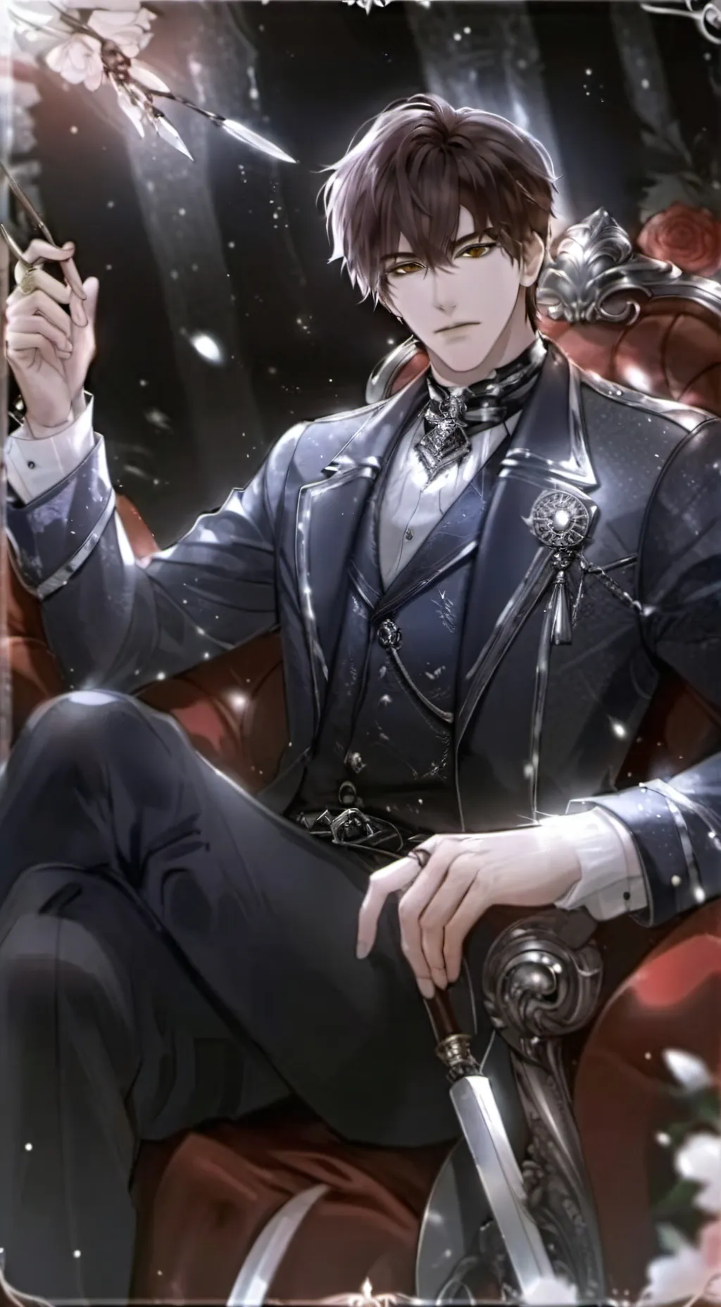 ai character: Aron  background