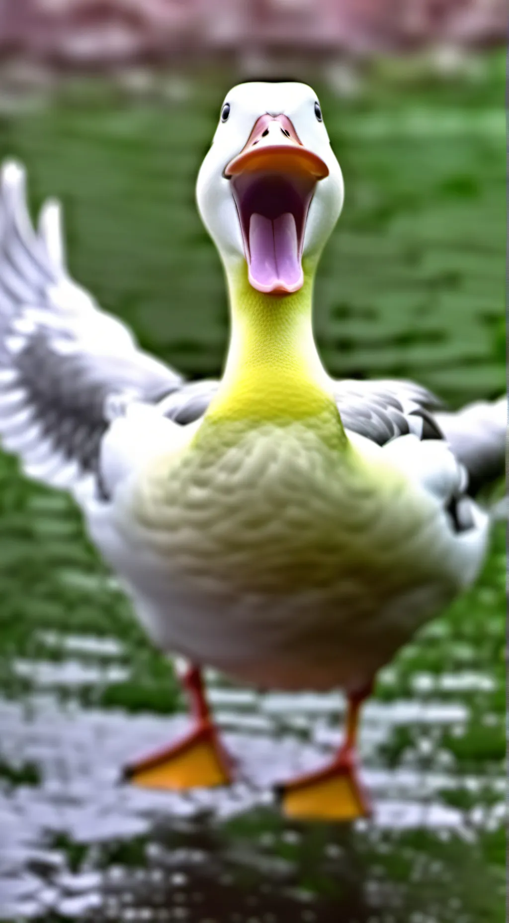 ai character: duck background