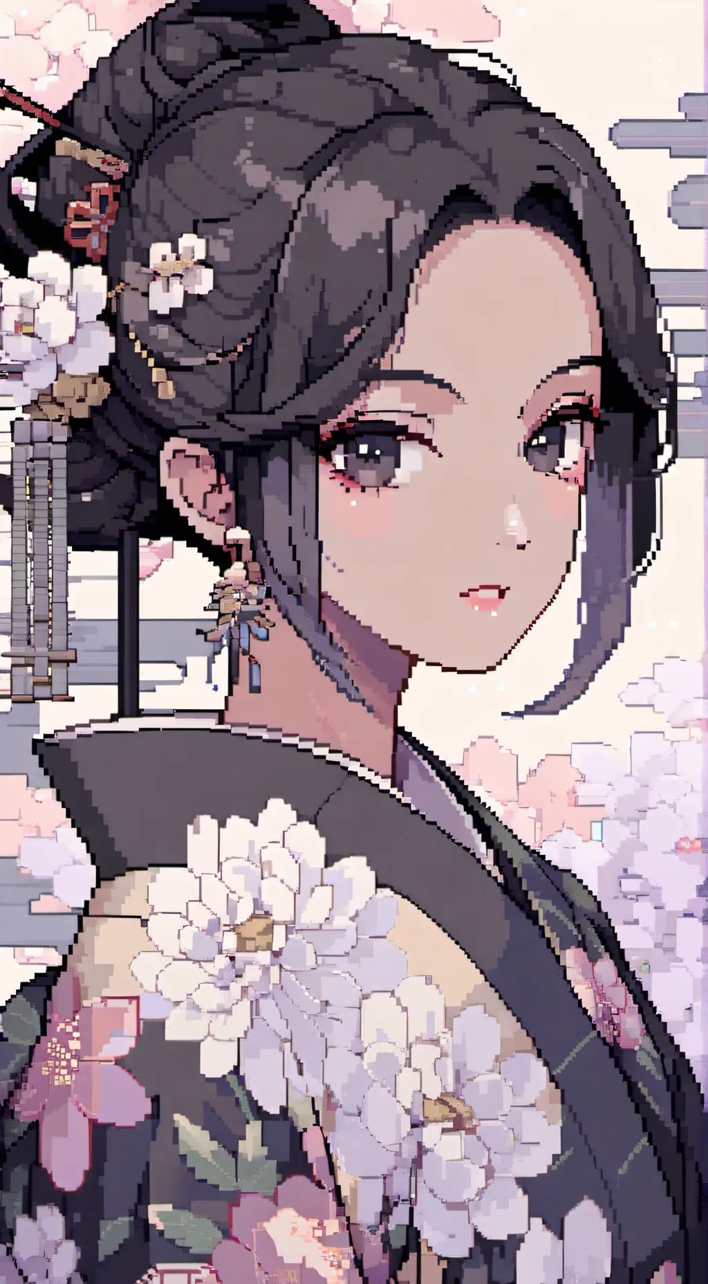 ai character: Sakura background