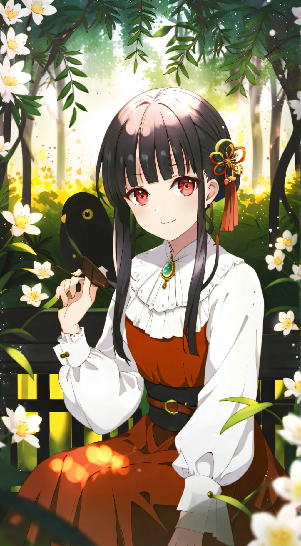 ai character: kanao tsuyuri  background