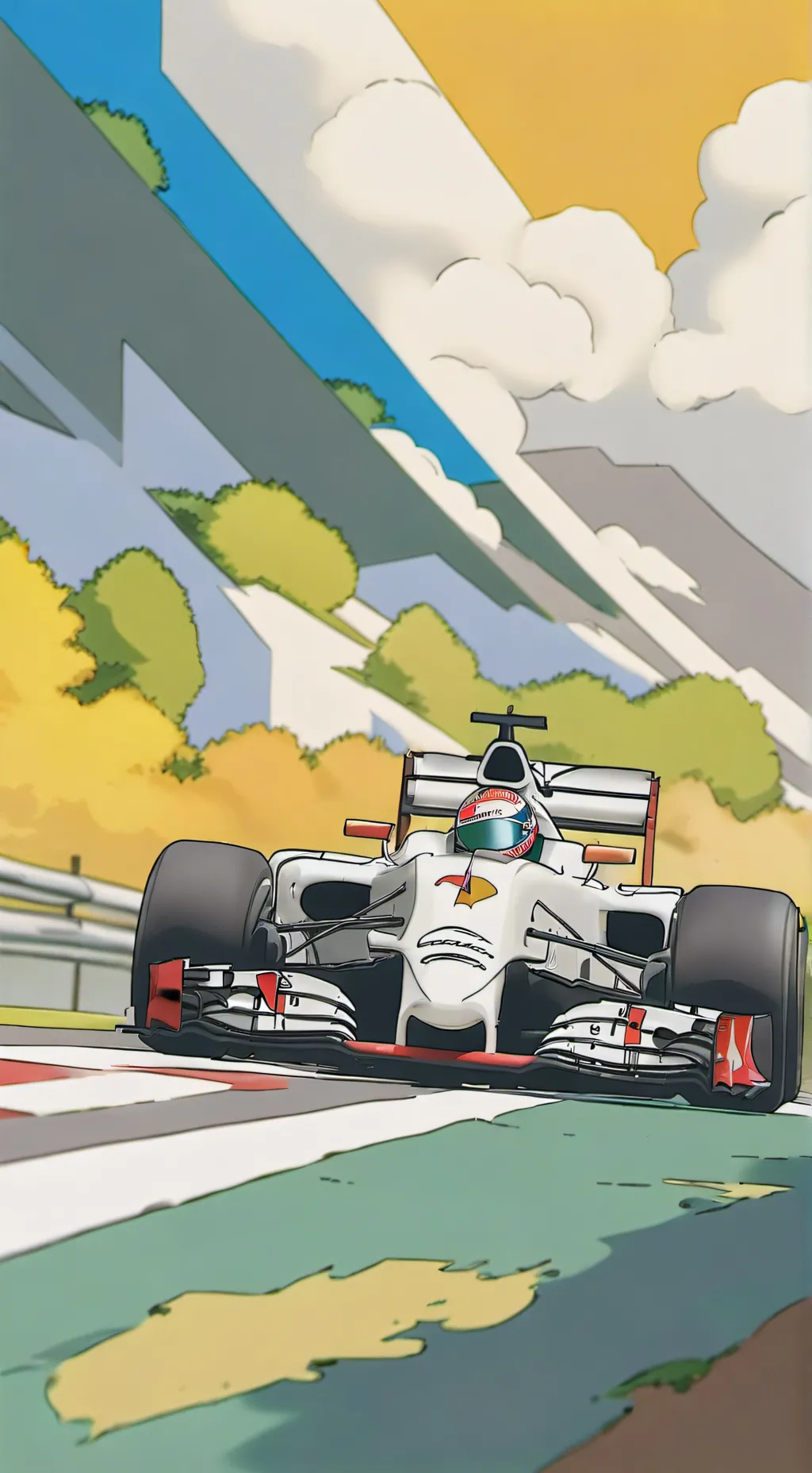 ai character: F1 2024  background