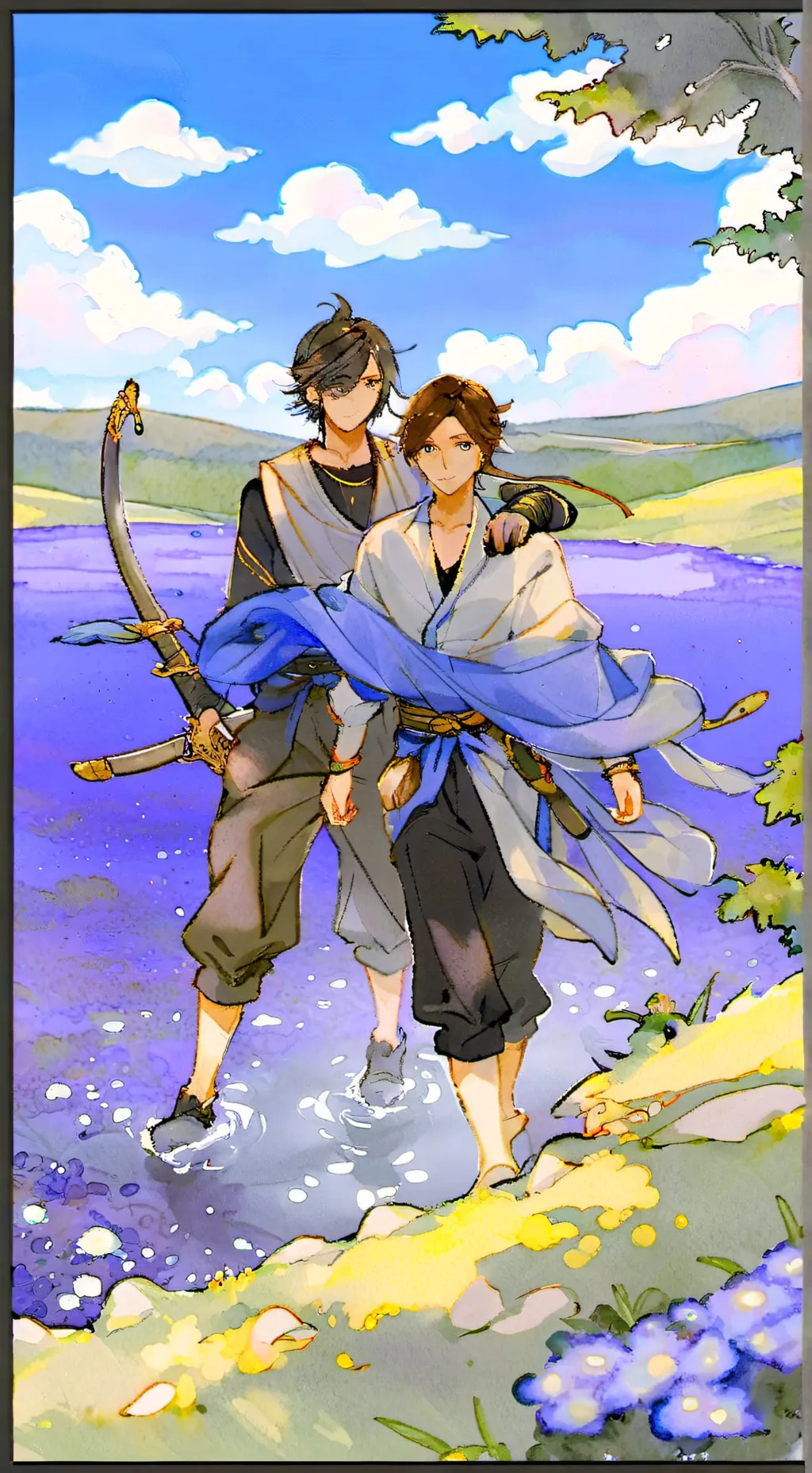 ai character: Karl and Sapnap background