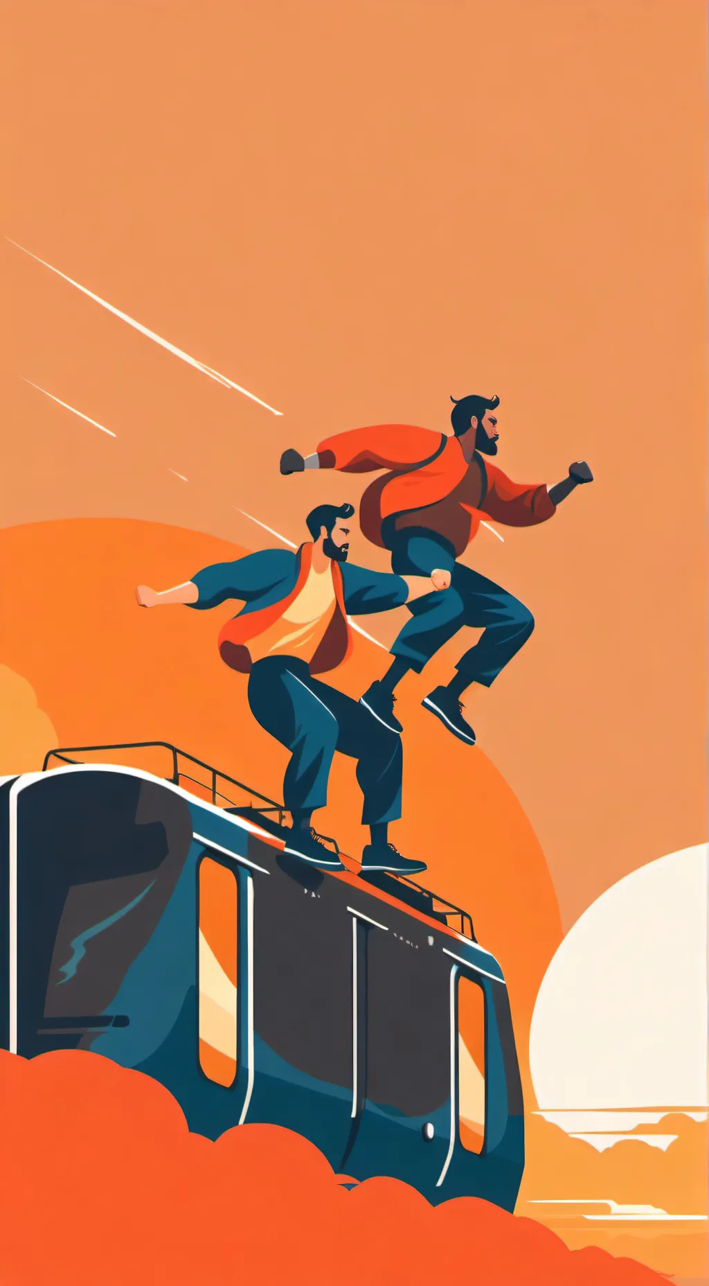 ai character: Subway mayhem background