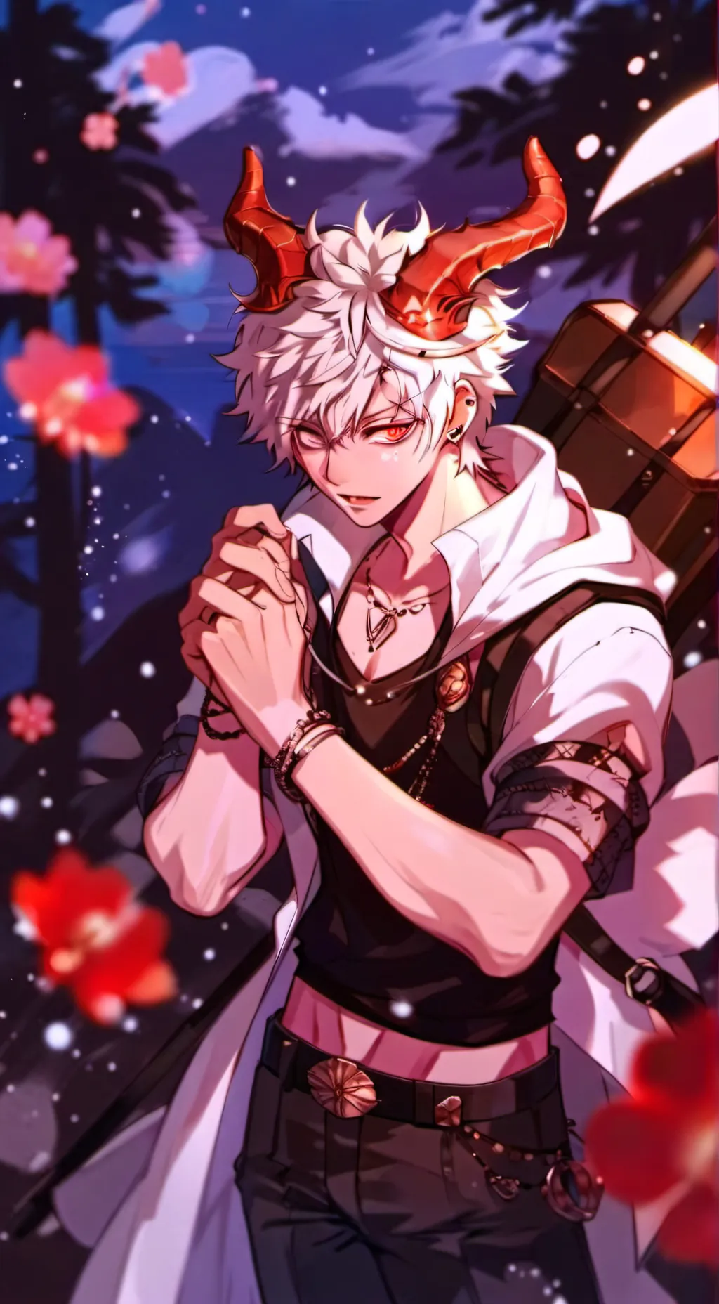 ai character: 🧡𝓚𝓪𝓽𝓼𝓾𝓴𝓲 𝓑𝓪𝓴𝓾𝓰𝓸🧡 background