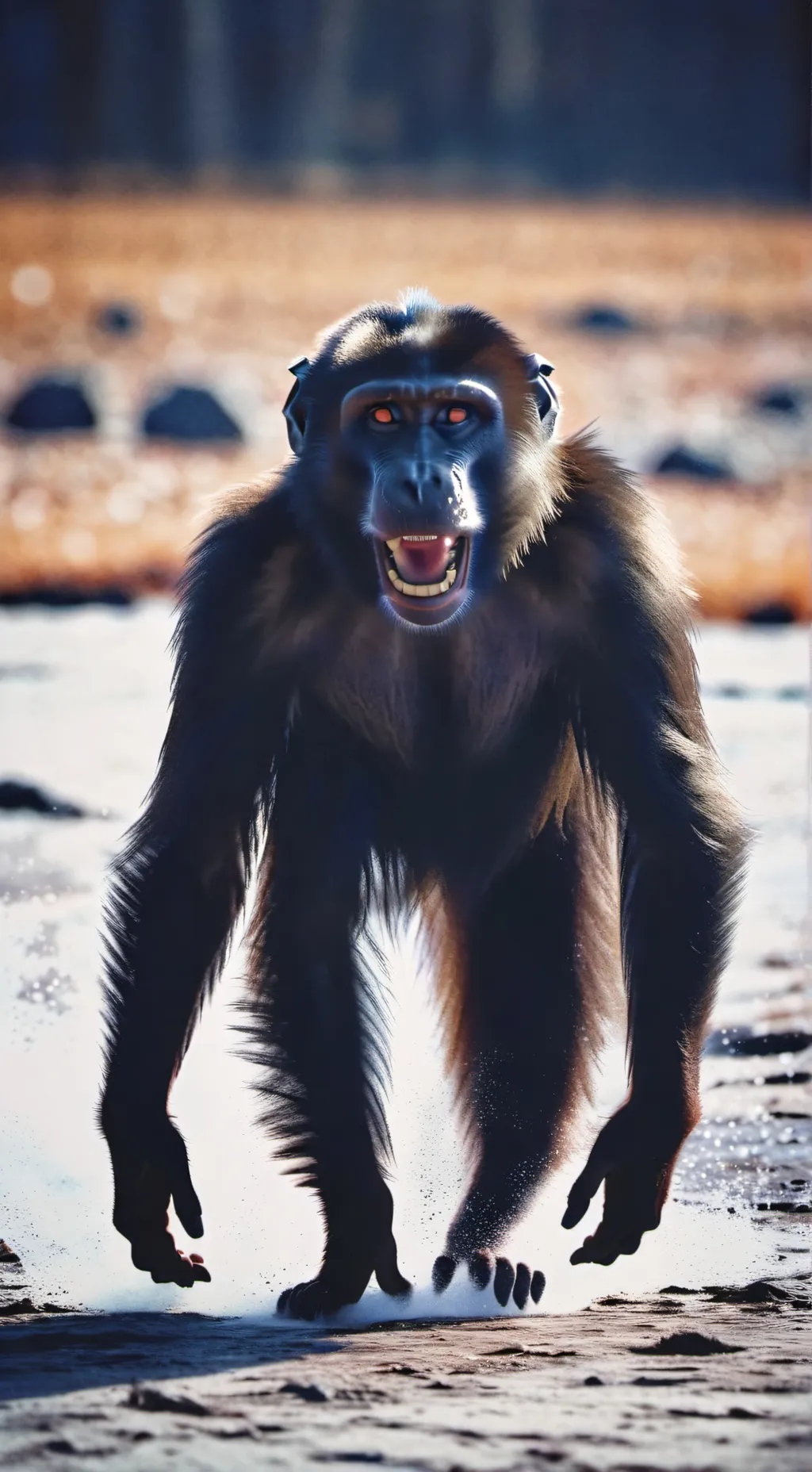 ai character: blackgoogoo background