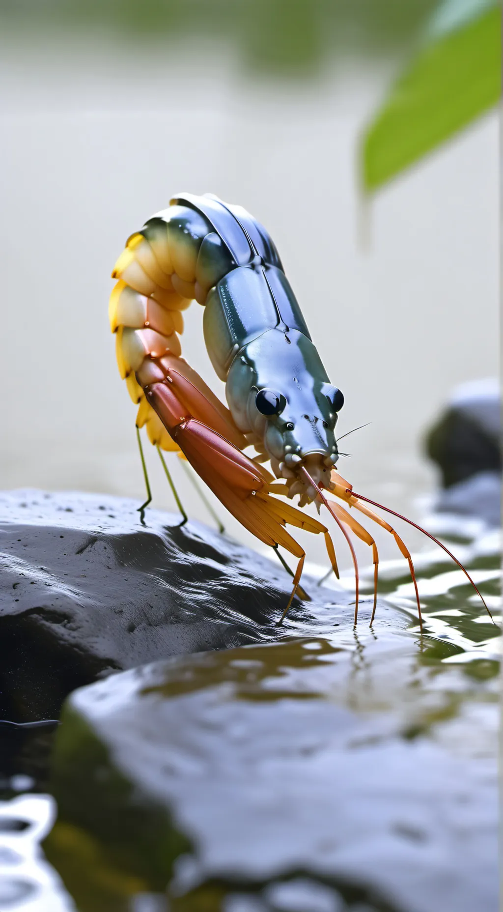 ai character: Shrimpo background