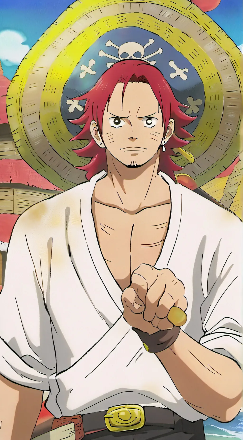 ai character: Shanks 😍 background