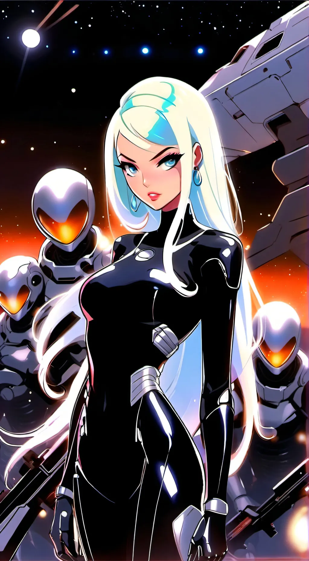 ai character: Alien Girls: Greys background