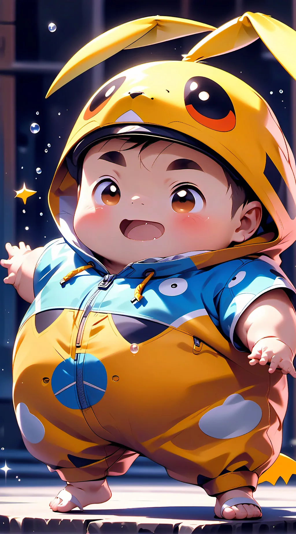 ai character: lost baby background