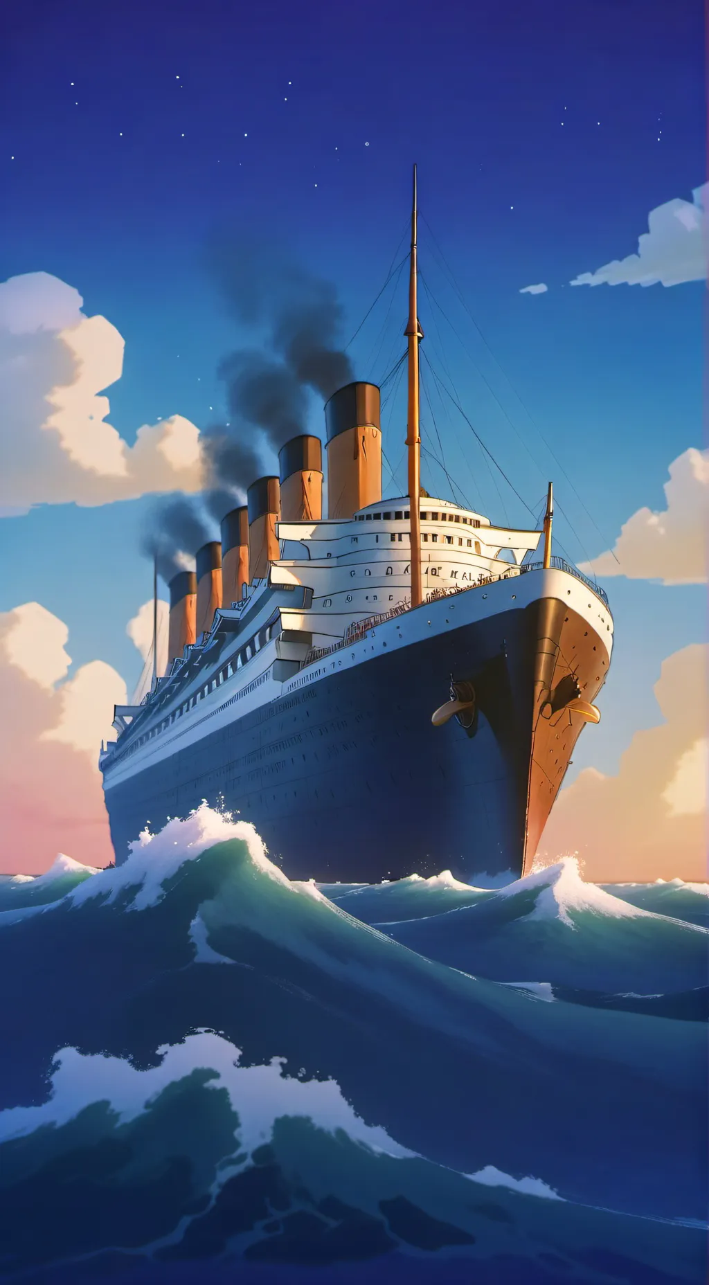 ai character: 📻🍎-Titanic AU background