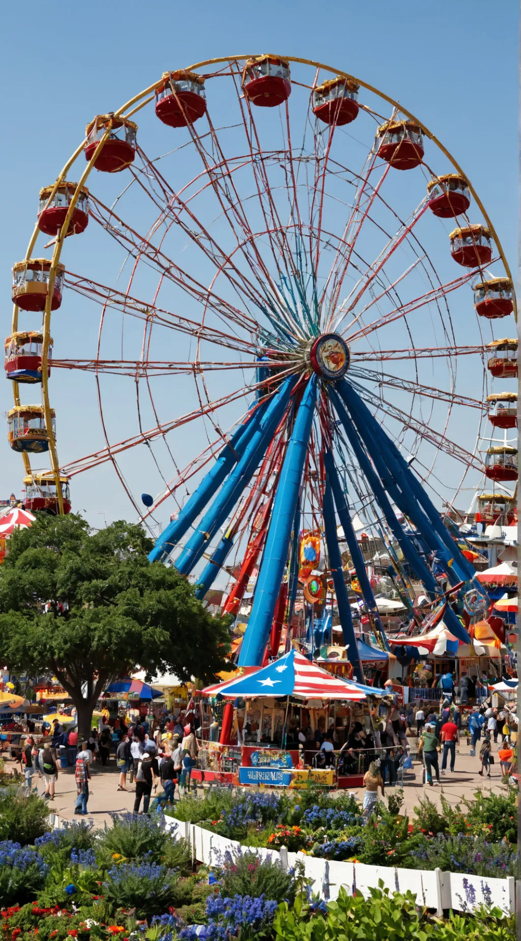 ai character: STATE FAIR texas background