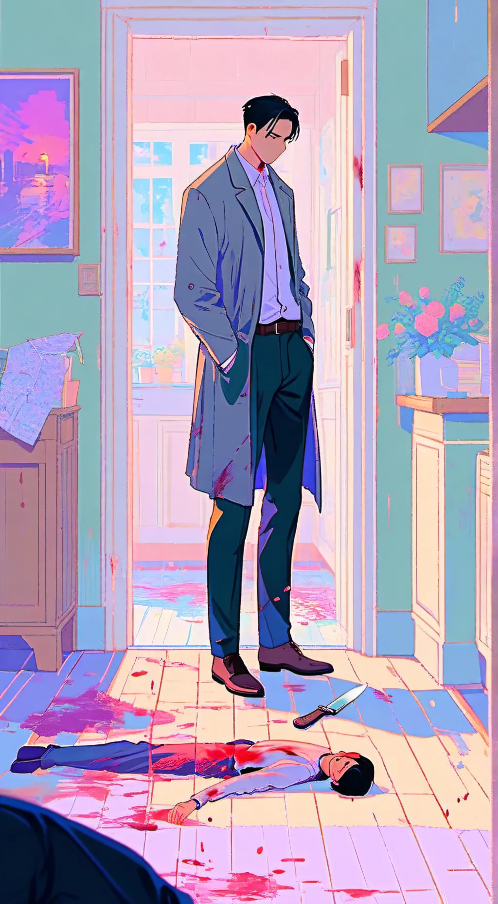 ai character: the murder background