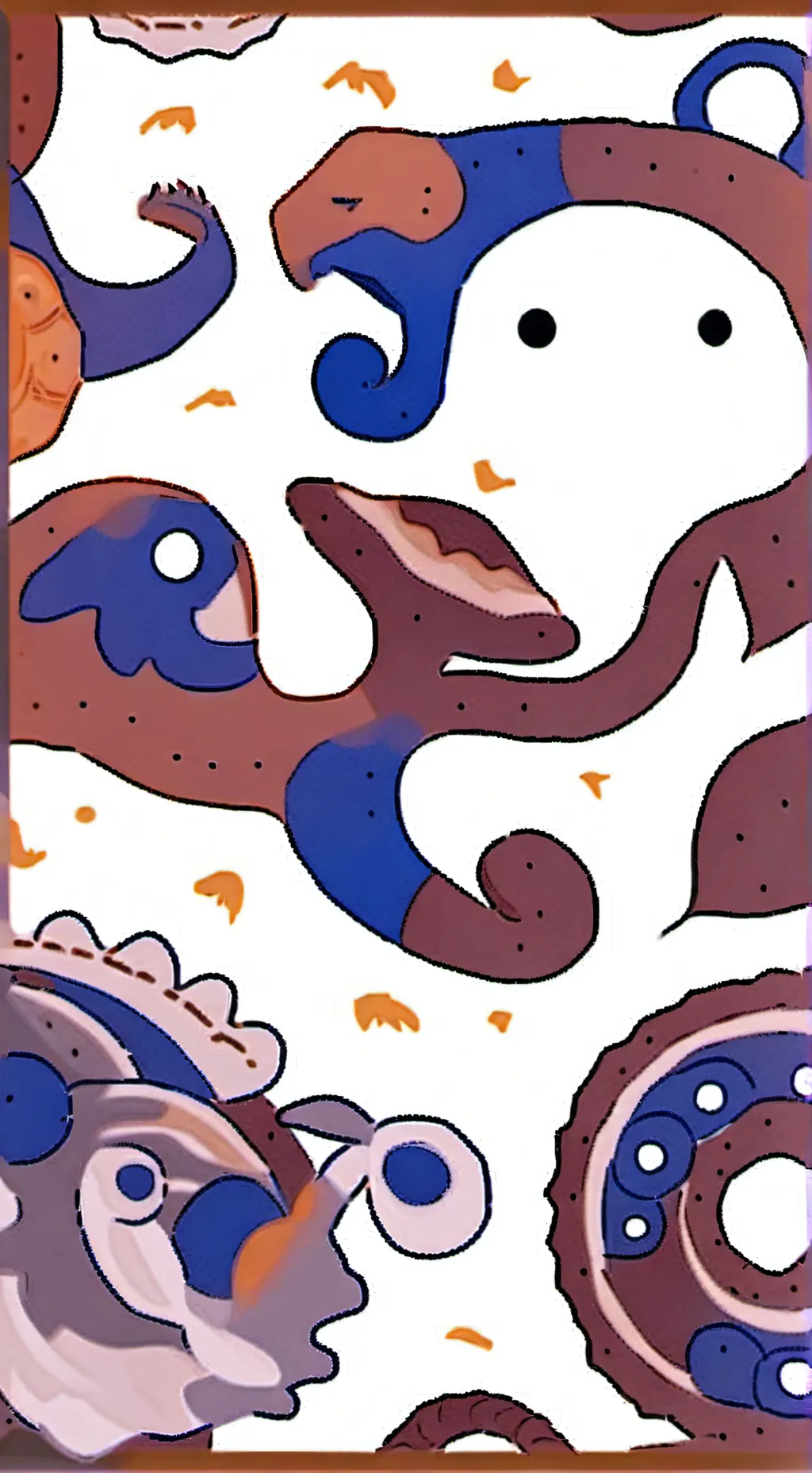 ai character: Moonshell 💤🦖 background