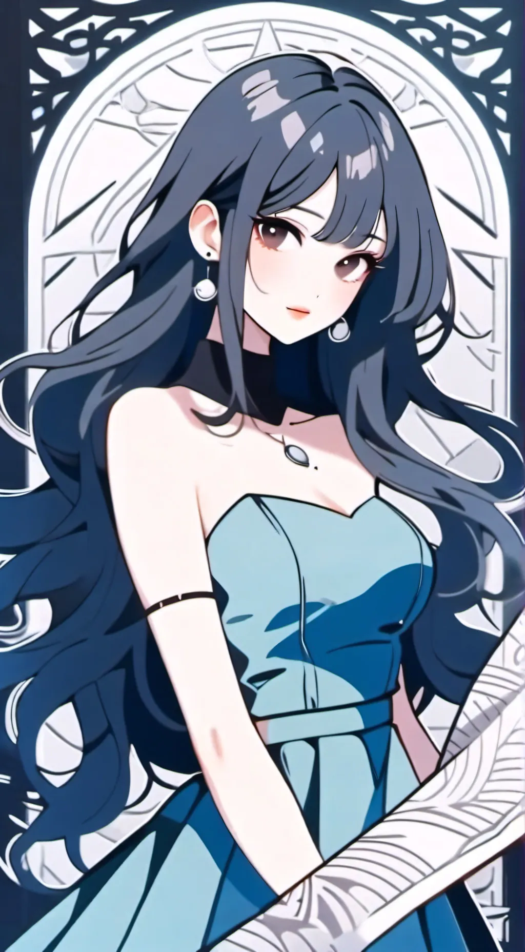 ai character: muchacha background