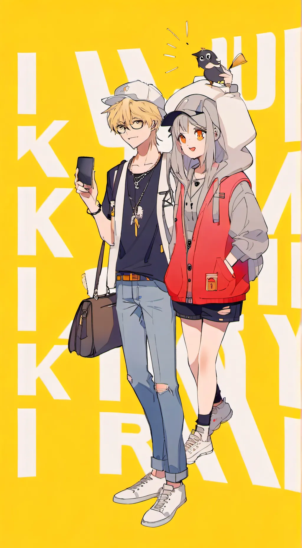 ai character: c00lkidd and cyn background