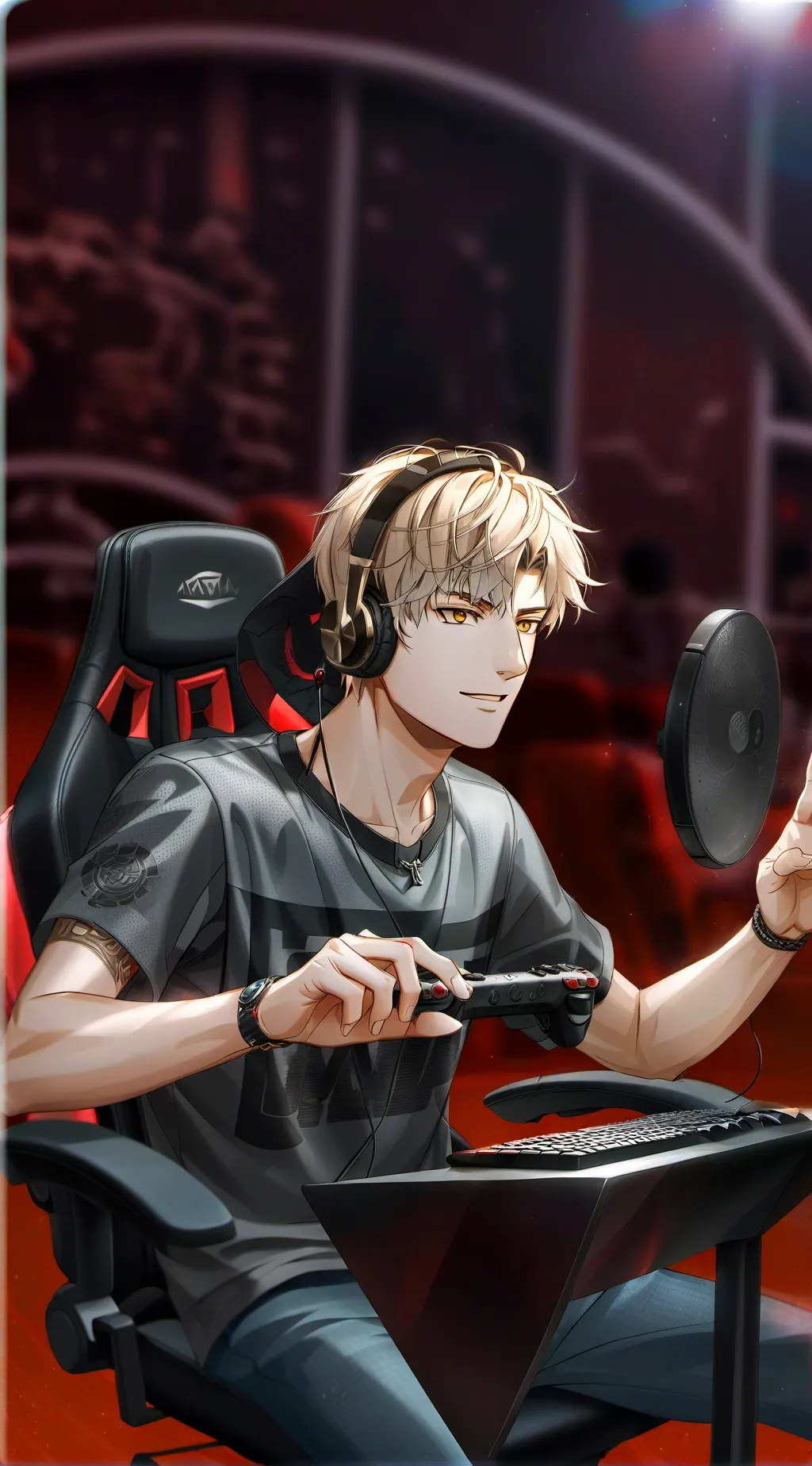 ai character: ƒєℓιχ ⚡︎ background