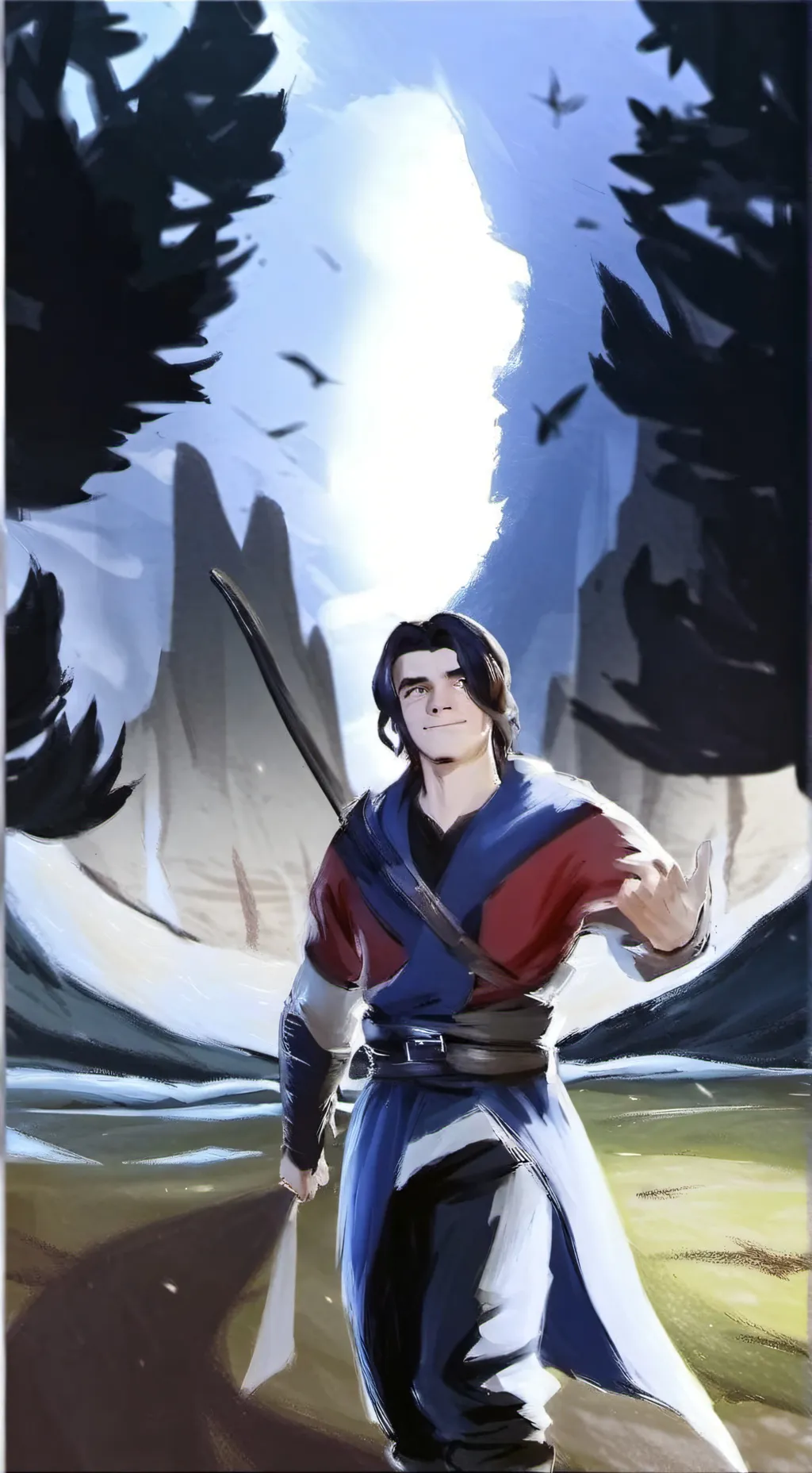 ai character: foolish x Quackity background
