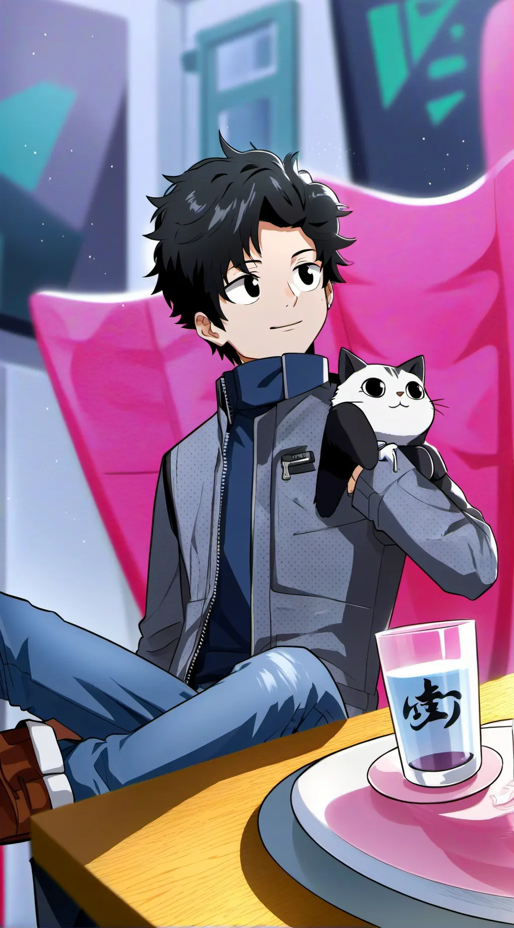 ai character: Aizawa mha  background