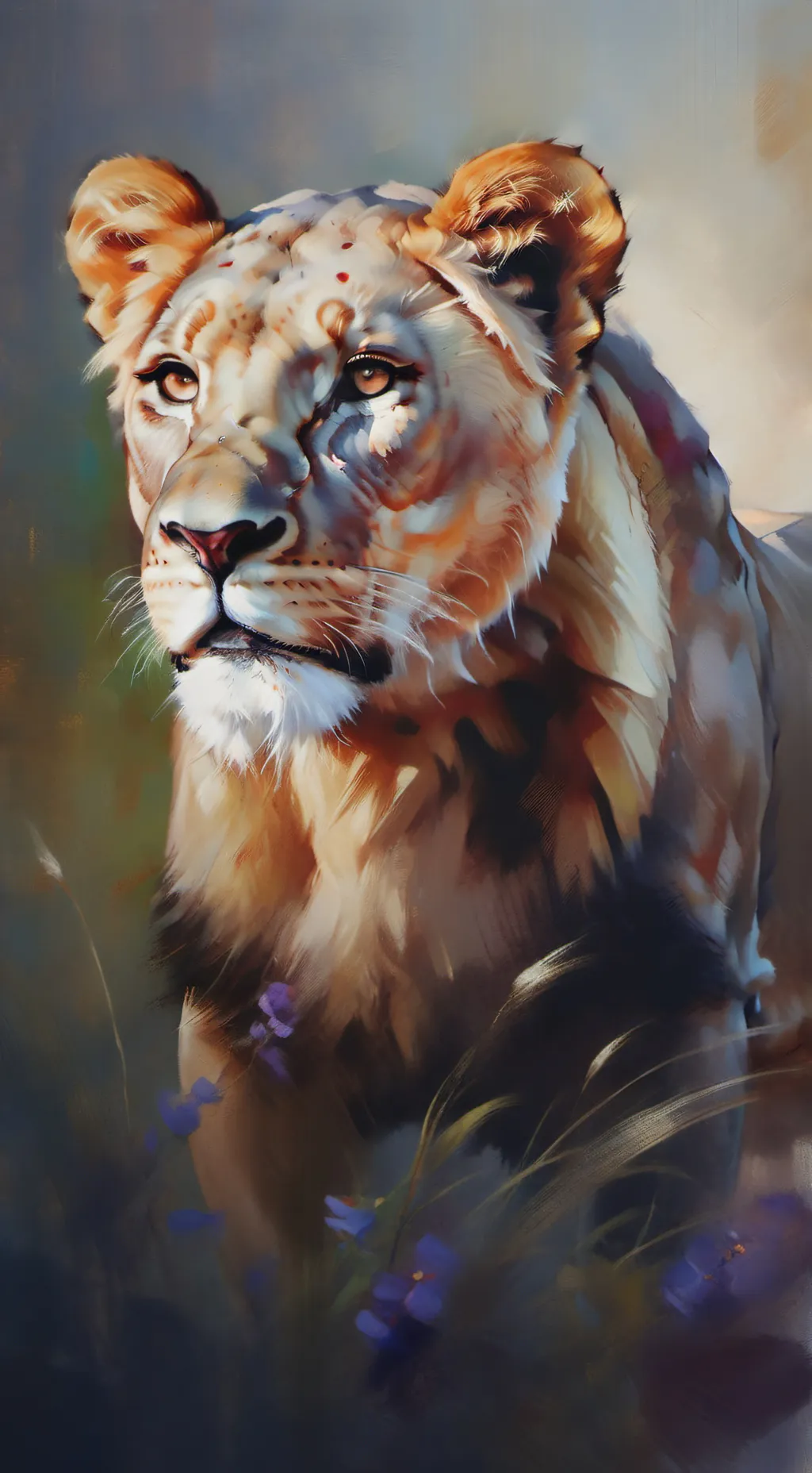 ai character: Lion & Tiger war!  background