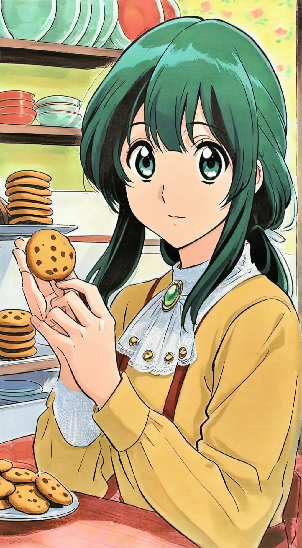 ai character: cookieberry background